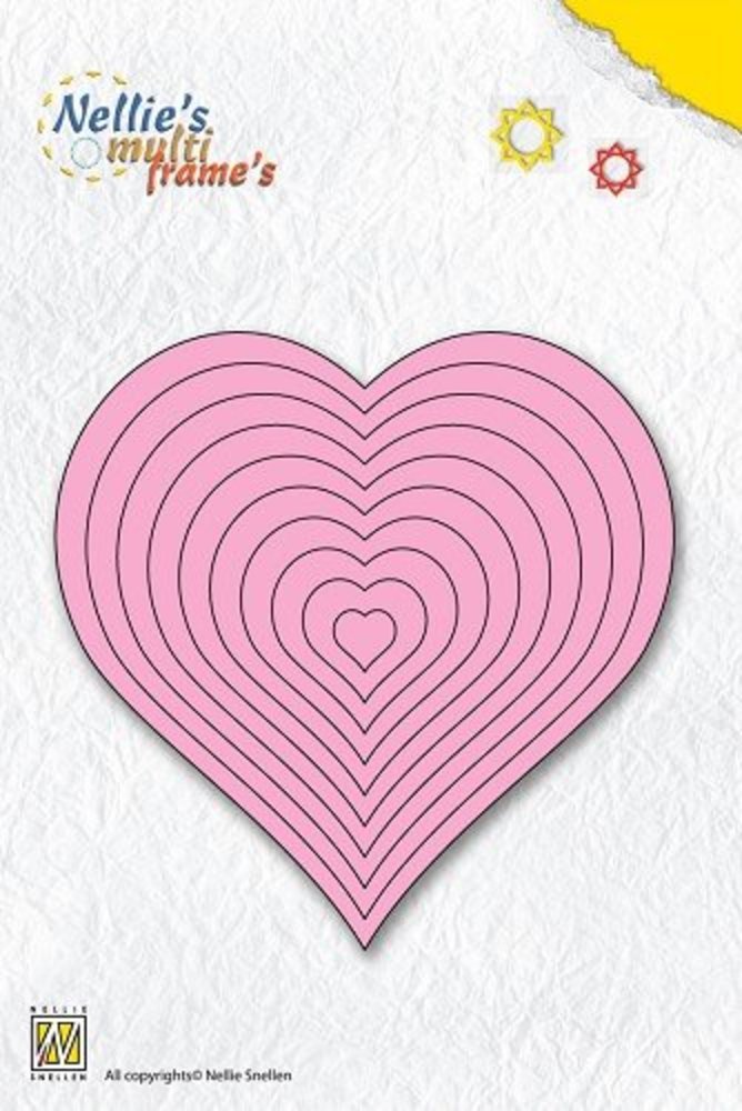 Nellie Snellen Multi Frame Straight Heart (MFD060) Nellie Snellen Multi Frame Straight Heart (MFD060)