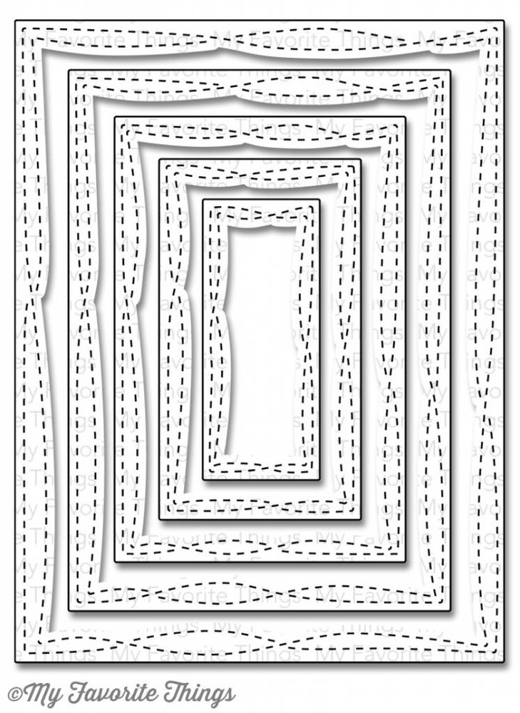 My Favorite Things Die-Namics Wonky Stitched Rectangle STAX (MFT-839) My Favorite Things Die-Namics Wonky Stitched Rectangle STAX (MFT-839)