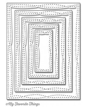 My Favorite Things Die-Namics Wonky Stitched Rectangle STAX (MFT-839) My Favorite Things Die-Namics Wonky Stitched Rectangle STAX (MFT-839)