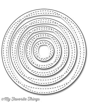 My Favorite Things Die-Namics Wonky Stitched Circle STAX (MFT-841) My Favorite Things Die-Namics Wonky Stitched Circle STAX (MFT-841)