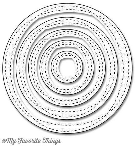 My Favorite Things Die-Namics Wonky Stitched Circle STAX (MFT-841) My Favorite Things Die-Namics Wonky Stitched Circle STAX (MFT-841)