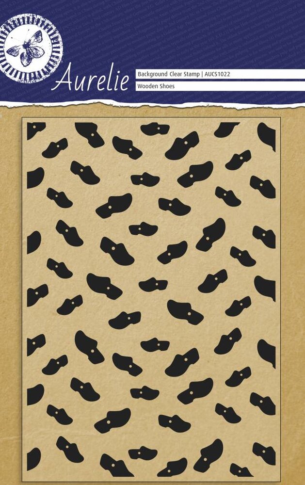 Aurelie Wooden Shoes Background Clear Stamp (AUCS1022)