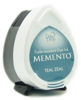 Tsukineko Memento Teal Zeal Dye Ink Dew Drop (MD-602) Tsukineko Memento Teal Zeal Dye Ink Dew Drop (MD-602)
