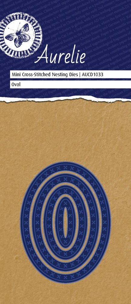 Aurelie Cross-Stitch Oval Mini Nesting Die (AUCD1033)