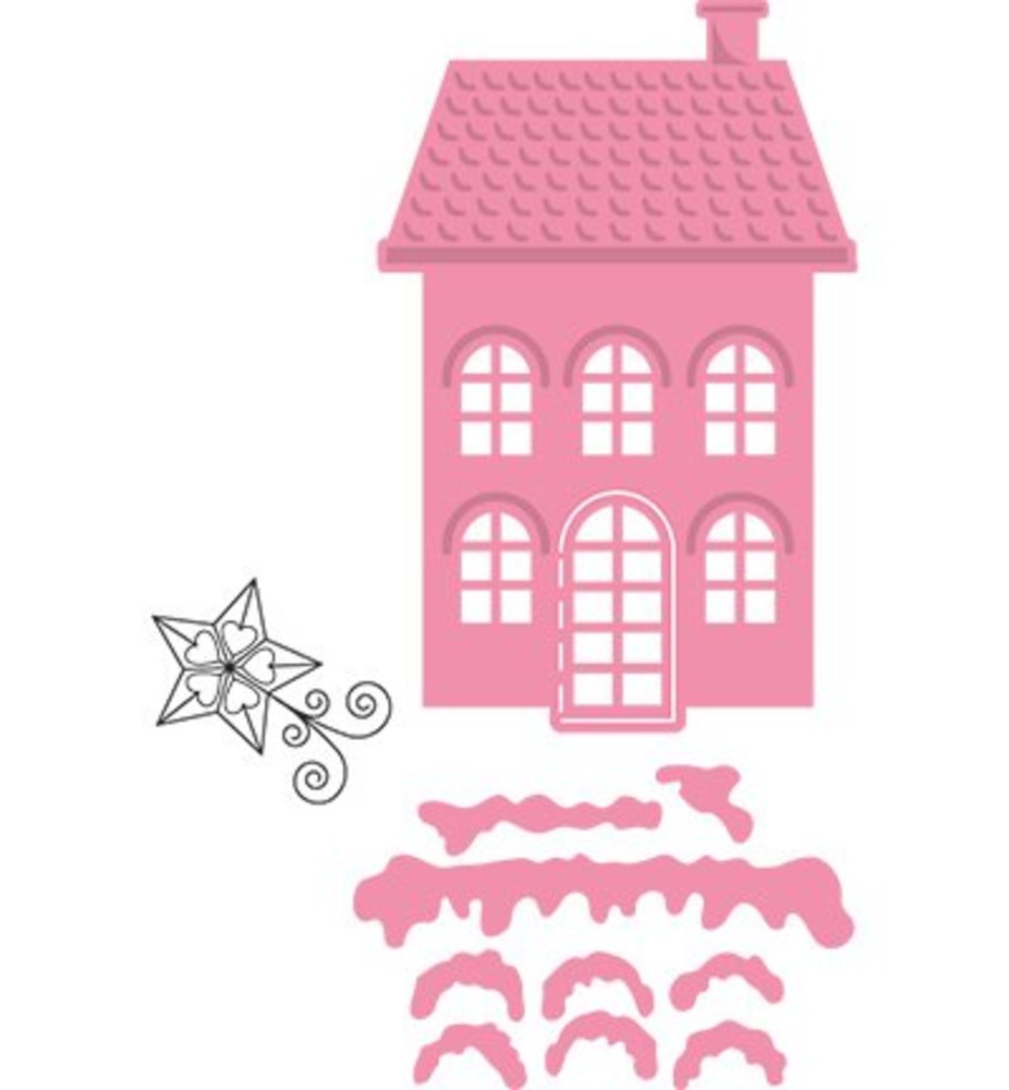 Marianne Design Collectable Christmas Village Hoog (COL1326) Marianne Design Collectable Christmas Village Hoog (COL1326)