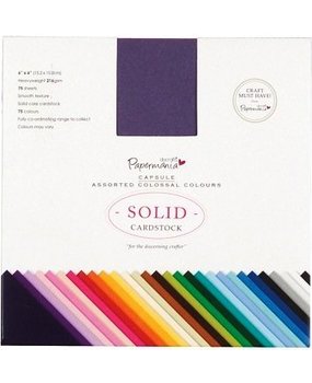 Papermania 6x6 Inch Solid Premium Cardstock Colossal (75pcs) (PMA 164402) Papermania 6x6 Inch Solid Premium Cardstock Colossal (75pcs) (PMA 164402)
