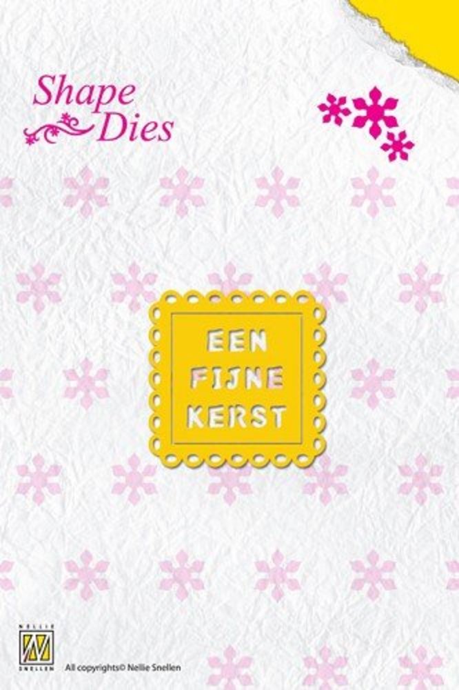 Nellie Snellen Shape Die Een Fijne Kerst (SD015) Nellie Snellen Shape Die Een Fijne Kerst (SD015)