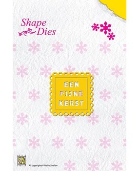 Nellie Snellen Shape Die Een Fijne Kerst (SD015) Nellie Snellen Shape Die Een Fijne Kerst (SD015)
