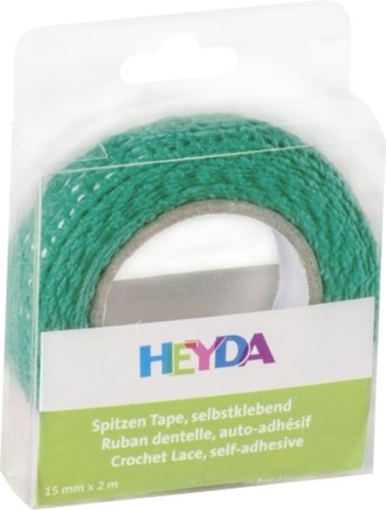 Heyda Self-Adhesive Crochet Lace Turquoise (203584556)