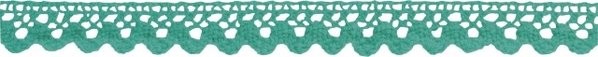 Heyda Self-Adhesive Crochet Lace Turquoise (203584556)