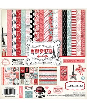Carta Bella Amour 12x12 Inch Collection Kit (CBAM49016) Carta Bella Amour 12x12 Inch Collection Kit (CBAM49016)