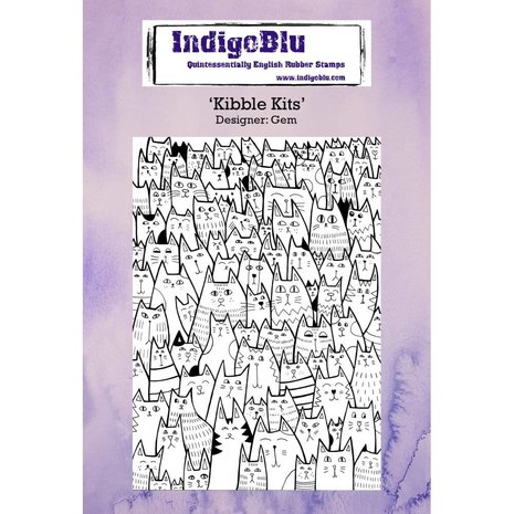 IndigoBlu Kibble Kits A6 Rubber Stamp (IND0234) IndigoBlu Kibble Kits A6 Rubber Stamp (IND0234)