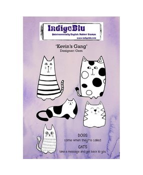 IndigoBlu Kevin's Gang A6 Rubber Stamp (IND0239) IndigoBlu Kevin's Gang A6 Rubber Stamp (IND0239)