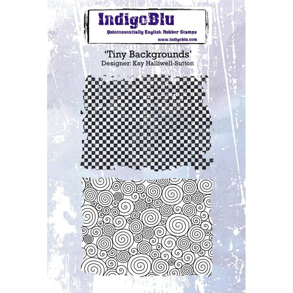 IndigoBlu Tiny Backgrounds A6 Rubber Stamp (IND0220)