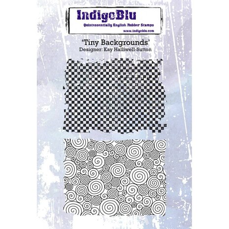 IndigoBlu Tiny Backgrounds A6 Rubber Stamp (IND0220)
