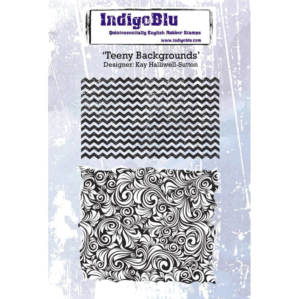 IndigoBlu Teeny Backgrounds A6 Rubber Stamp (IND0221PC)