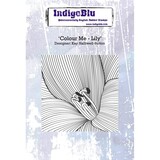 IndigoBlu Colour Me Lily A6 Rubber Stamp (IND0241)