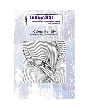 IndigoBlu Colour Me Lily A6 Rubber Stamp (IND0241)