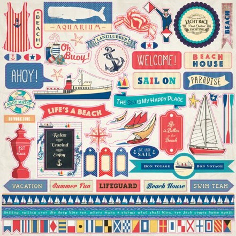 Carta Bella Yacht Club 12x12 Inch Collection Kit (CBYC52016)