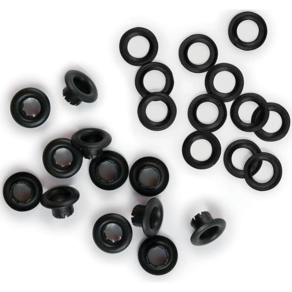 We R Memory Keepers Black Eyelets & Washers (42219-8)