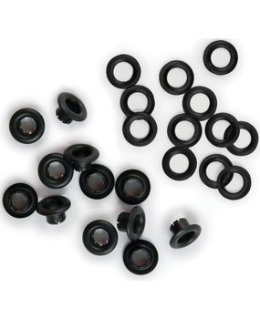 We R Memory Keepers Black Eyelets & Washers (42219-8)
