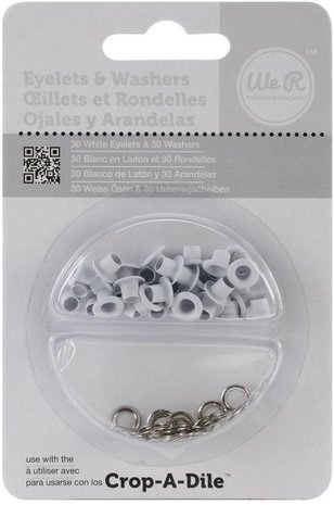 We R Memory Keepers White Eyelets & Washers (42220-4) We R Memory Keepers White Eyelets & Washers (42220-4)