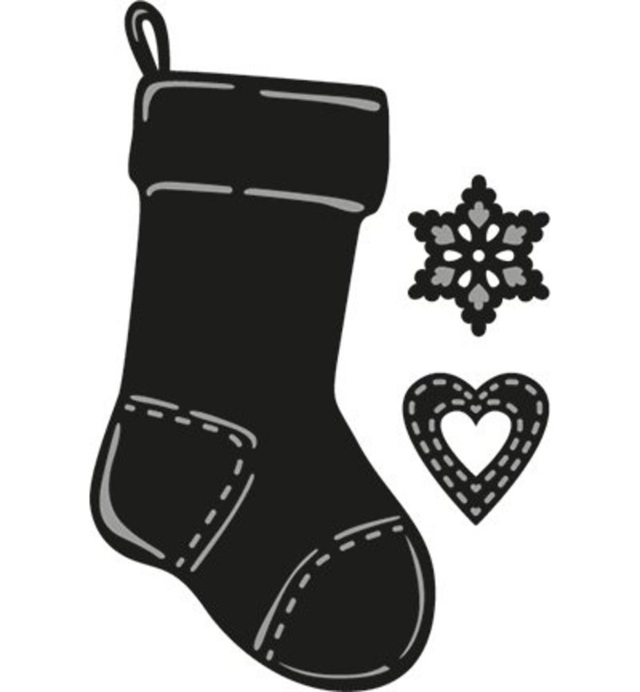 Marianne Design Craftable Christmas Socking (CR1256)