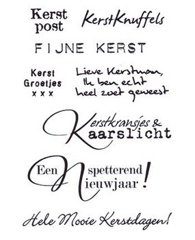 Marianne Design Eline's Kerstwensen Clear Stamps Set (EC0151)