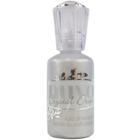 Nuvo Crystal Drops Gloss Metallic Bright Silver Lining (NCD 655)
