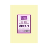 Crafter's Companion Linen Textured Cardstock Cream (350055.000.CRE)