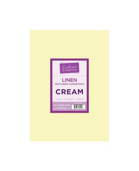 Crafter's Companion Linen Textured Cardstock Cream (350055.000.CRE)