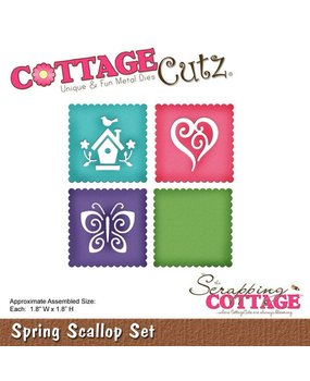 Scrapping Cottage CottageCutz Spring Scallop Set (CC-145) Scrapping Cottage CottageCutz Spring Scallop Set (CC-145)