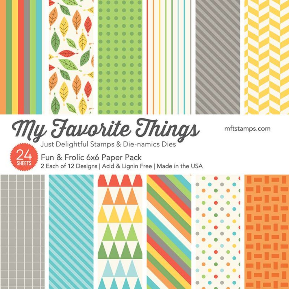 My Favorite Things Fun & Frolic 6x6 Inch Paper Pack (EP-23)
