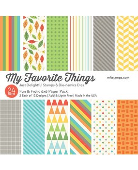 My Favorite Things Fun & Frolic 6x6 Inch Paper Pack (EP-23)