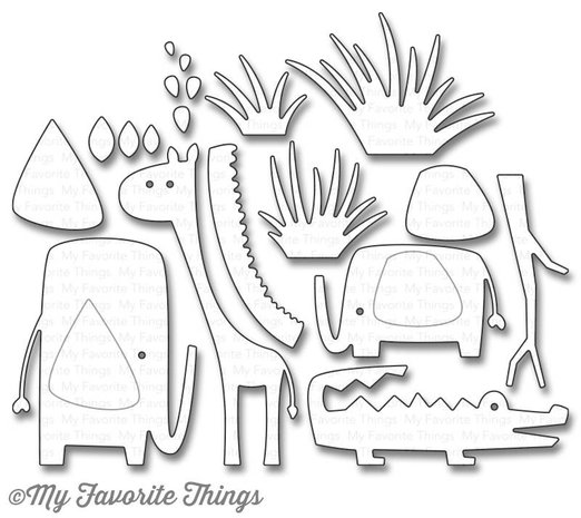 My Favorite Things Die-Namics Jungle Friends (MFT-897)