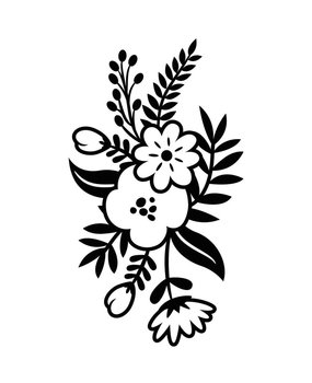 Darice Embossing Essentials Small Floral Sprig (1219-411)