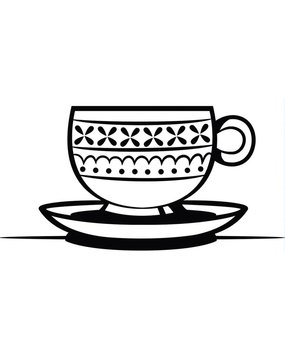 Darice Embossing Essentials Teacup & Saucer (1219-413)