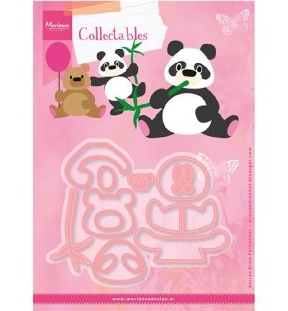 Marianne Design Collectable Eline's Panda & Bear (COL1409) Marianne Design Collectable Eline's Panda & Bear (COL1409)