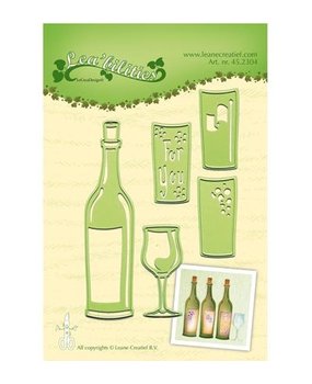 Leane Creatief Lea'bilities Wine Bottle & Glass (45.2304)