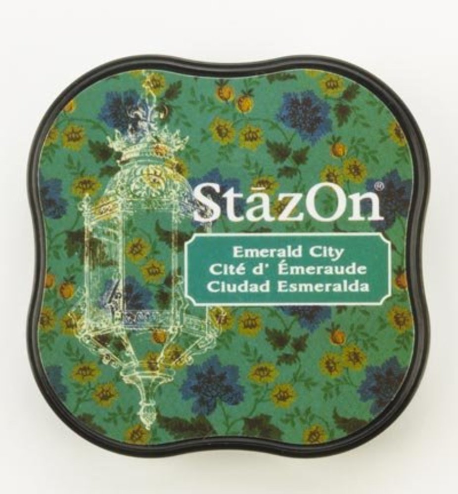Tsukineko StazOn Emerald City Midi Solvent Ink Pad (SZ-MID-54) Tsukineko StazOn Emerald City Midi Solvent Ink Pad (SZ-MID-54)