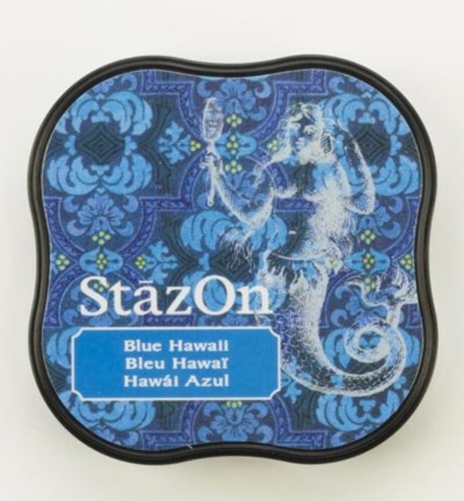 Tsukineko StazOn Blue Hawaii Midi Solvent Ink Pad (SZ-MID-65) Tsukineko StazOn Blue Hawaii Midi Solvent Ink Pad (SZ-MID-65)