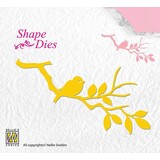 Nellie Snellen Shape Die Birdie On Branch (SD106)