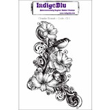 IndigoBlu Clematis Flourish Mounted A6 Rubber Stamp (CL I)