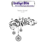 IndigoBlu Baubles Flourish Mounted A6 Rubber Stamp (BFL)