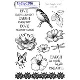 IndigoBlu Live Laugh Love Mounted A5 Rubber Stamp (LLL Mtd)