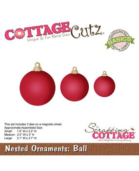 Scrapping Cottage CottageCutz Nested Ornaments Ball (CCB-035) Scrapping Cottage CottageCutz Nested Ornaments Ball (CCB-035)