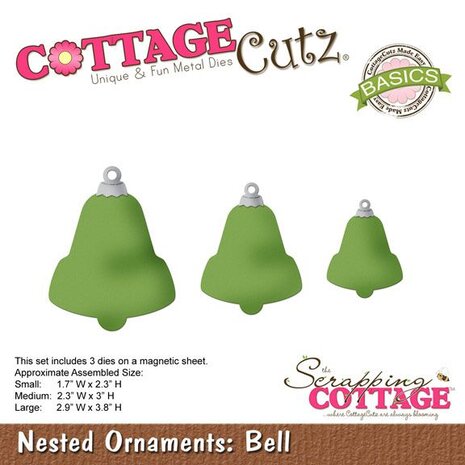 Scrapping Cottage CottageCutz Nested Ornaments Bell (CCB-036) Scrapping Cottage CottageCutz Nested Ornaments Bell (CCB-036)