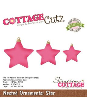 Scrapping Cottage CottageCutz Nested Ornaments Star (CCB-038) Scrapping Cottage CottageCutz Nested Ornaments Star (CCB-038)