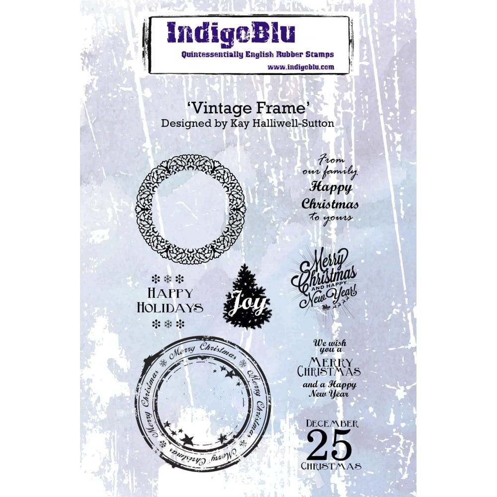 IndigoBlu Vintage Frame A6 Rubber Stamp (IND0263) IndigoBlu Vintage Frame A6 Rubber Stamp (IND0263)