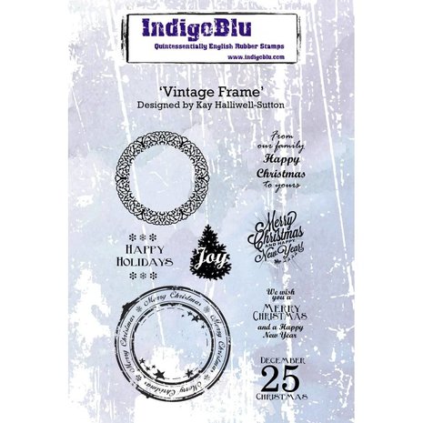 IndigoBlu Vintage Frame A6 Rubber Stamp (IND0263) IndigoBlu Vintage Frame A6 Rubber Stamp (IND0263)